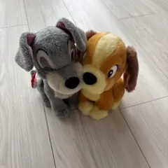 わんわん物語　トランプ　レディ　ペア　くっつき　ぬいぐるみ　ディズニー