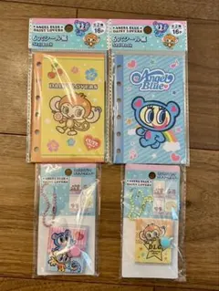 セリア エンジェルブルーデイジーラヴァーズミニブックメモキーホルダーシール帳