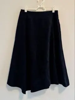 GEORGES RECH PARISスエード風アシンメトリーフレアスカート 36