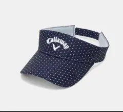 CALLAWAY ドット柄バイザー (WOMENS)