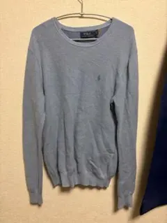 POLO RALPH LAUREN クルーネックニット ブルー L/G