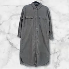 AMERICAN HOLIC コーデュロイシャツワンピース M　CC549