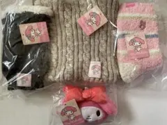 サンリオ マイメロ 手袋 ネックウォーマー 靴下 マスコット キーホルダー