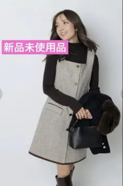 【新品未使用品】Apuweiser-riche スクエアネックミニジャンスカ