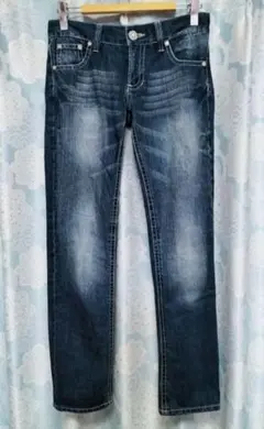 春✨The Vintage Standard✨美スリムフィットインディゴブルーＬ