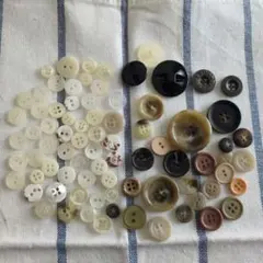 多種類のボタンセット　80個