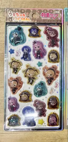 初音ミク　うるちゅる　POP SEAL ブラックサーカス