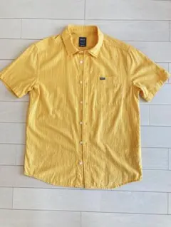 ♦️RVCA♦️ 半袖シャツ ストライプ イエローのサムネイル