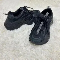 フィラ　イントレーションライト　ブラック　24センチ　ダッドスニーカー　FILA