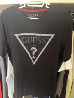 GUESS ロゴプリント Tシャツ ブラック