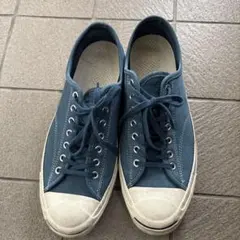 CONVERSE Jack Purcell スウェードブルー スニーカーのサムネイル