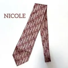 NICOLE 幾何学模様 ネクタイ