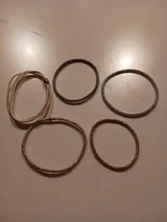 キラキラヘアゴム　5本セット