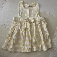 ベルメゾン　エプロンワンピース