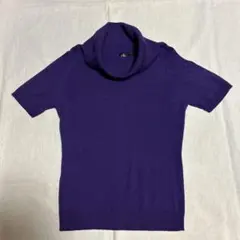 カルバンクライン　タートルネックニット半袖セーター