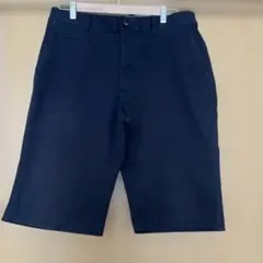 メンズ ハーフパンツ ネイビー シンプルのサムネイル
