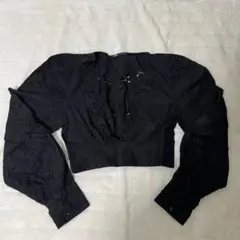 ZARA ブラック　長袖ブラウス