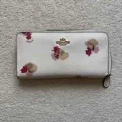 【COACH フラワープリント 長財布】