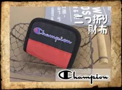 新品 Champion／チャンピオン 二つ折り財布 Black×Redのサムネイル