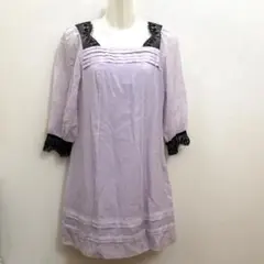 アプワイザーリッシェ 7分袖ワンピース Aラインワンピース レースワンピース