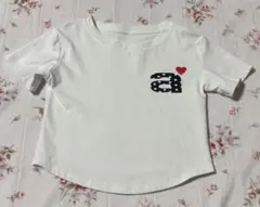 即発送 ドット柄 a 赤いハート デザインTシャツストレッチTシャツ y2k半袖
