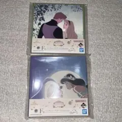 一番くじ　ディズニープリンセス ミニキャンバスボード 2枚セット