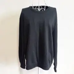 H&M ブラック トレーナー・スウェット　裏起毛　L 秋冬春　黒　ユニセックス