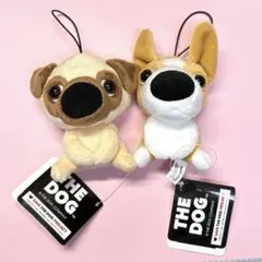 THE DOG ゴムひも付きマスコット Part1コーギー　Part2パグ