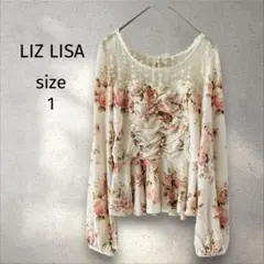 LIZ LISA＊花柄 フリル レース 長袖 ブラウス【FREE】のサムネイル