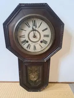 振り子時計 明治時計製造 8日巻き 完動品 振り子時計 明治時計製造 8日巻き 完動品 振り子時計 明治時計製造 8日