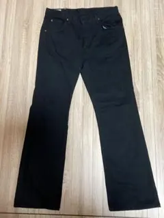 【中古】Lee ブラックジーンズ ブーツカットデニム　サイズ３３