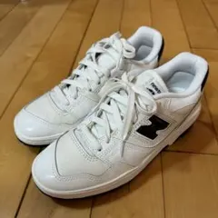 ニューバランスBB550YKF ホワイトブラック　25.0