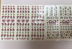 マイメロディ ハローキティ デコレーションシール 5シートセット 平成レトロ