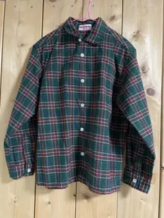 ミキハウス チェック柄 長袖シャツ 130