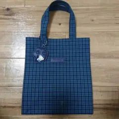 ファミリア familiar チェック柄 トートバッグ チャーム付き トート 小