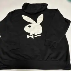 PLAYBOY ハーフジップ パーカー ブラックのサムネイル