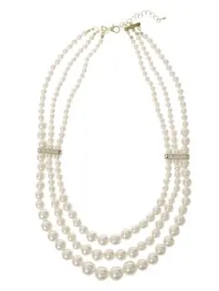 即日配送‼️ パールネックレスオケージョン 3連