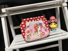 おたふくバネポーチ 昭和レトロ　レトロ少女　ハンドメイド　ピンク♡ 緒口さおり