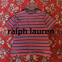 90s ralph lauren ボーダー　tシャツ 赤ネイビー
