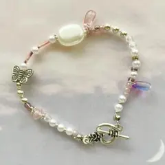 pink×silver bracelet 04