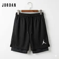 JORDAN メッシュ バスケショーツ キッズ 130 ブラック バスパン 練習