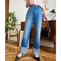 クラシカルエルフ新品 ロールアップデニムパンツのサムネイル