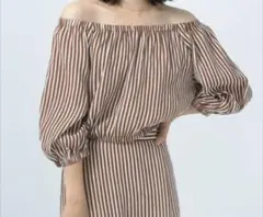 BAYFLOW×MIEコラボ/オフショルダープルオーバー　Free Size