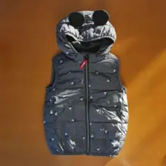 ☆美品☆ミッキーマウス フーデッドパファーベスト ジャケット ダウン アウター