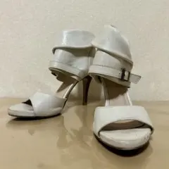 JOE SANCHEZ★オープントゥ ハイヒール 白