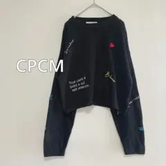 シーピーシーエム　CPCM メッシュニット　ブラック　カラフルワッペン　Sのサムネイル
