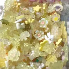 イエロー系 MIX ネイルパーツ まとめ売り お買い得 デコレーション
