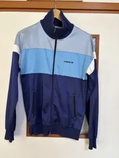 adidas トラックジャケット 万国旗タグ ブルー 西ドイツ製