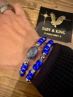 ☆極上玉 TADY&KING タディアンドキング ホワイトハーツ ブレスレット