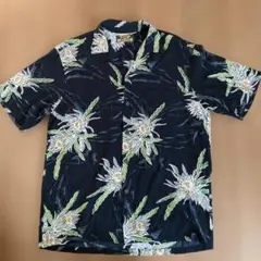 TWO PALMS アロハシャツ ネイビー　花柄　Mのサムネイル